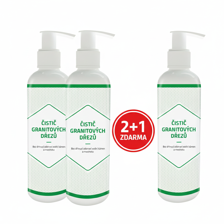 Čistič granitových drezov 2+1 zadarmo