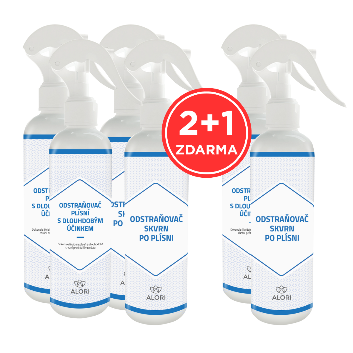 Balíček na likvidáciu plesní a odstránenie škvŕn 2+1 zadarmo