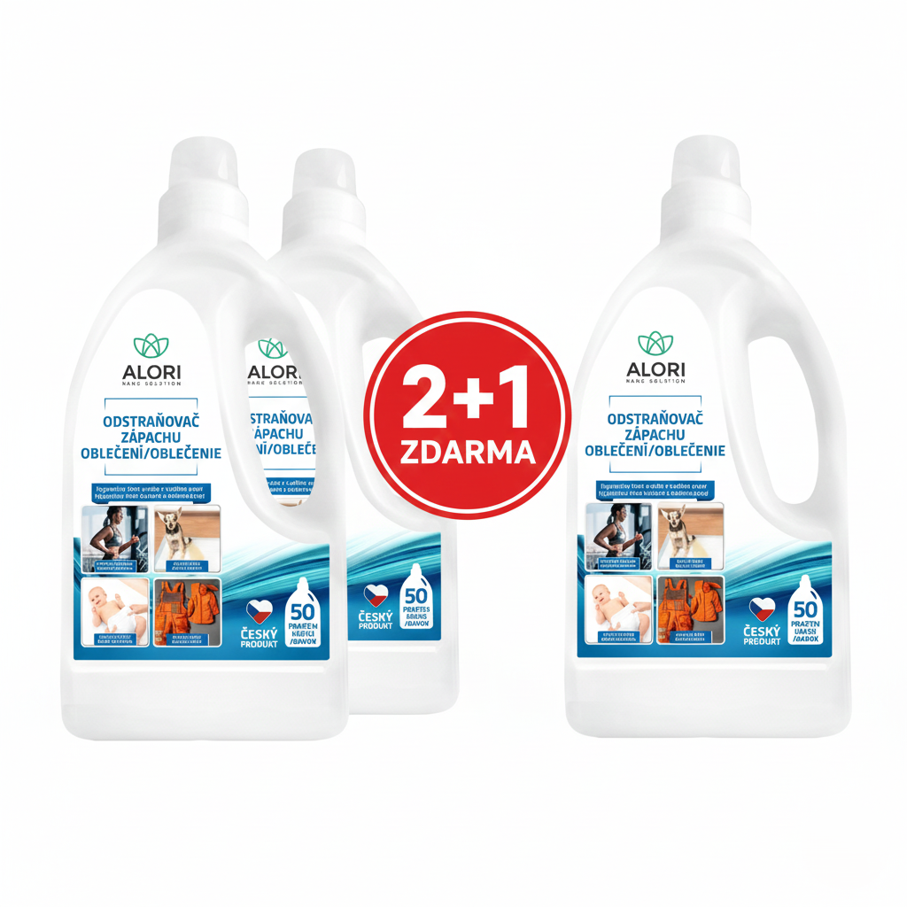 Odstraňovač zápachu oblečenia 2+1 zadarmo