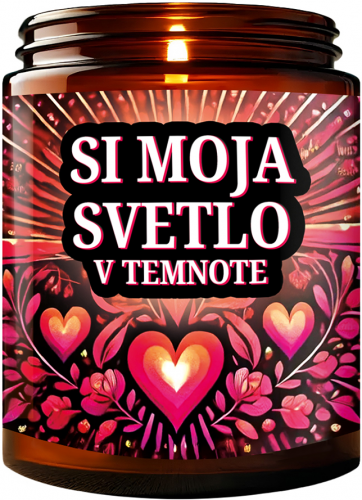 Sójová sviečka - SVETLO V TEMNOTE
