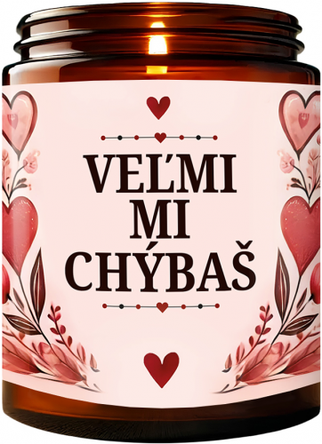 Sójová sviečka - VEĽMI MI CHÝBAŠ