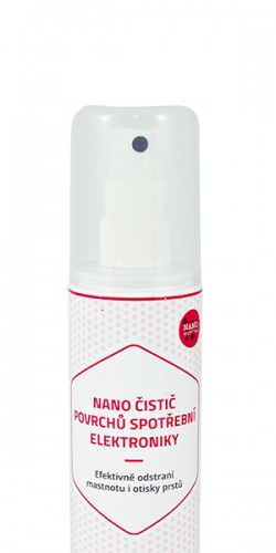 Nano čistič povrchov spotrebnej elektroniky