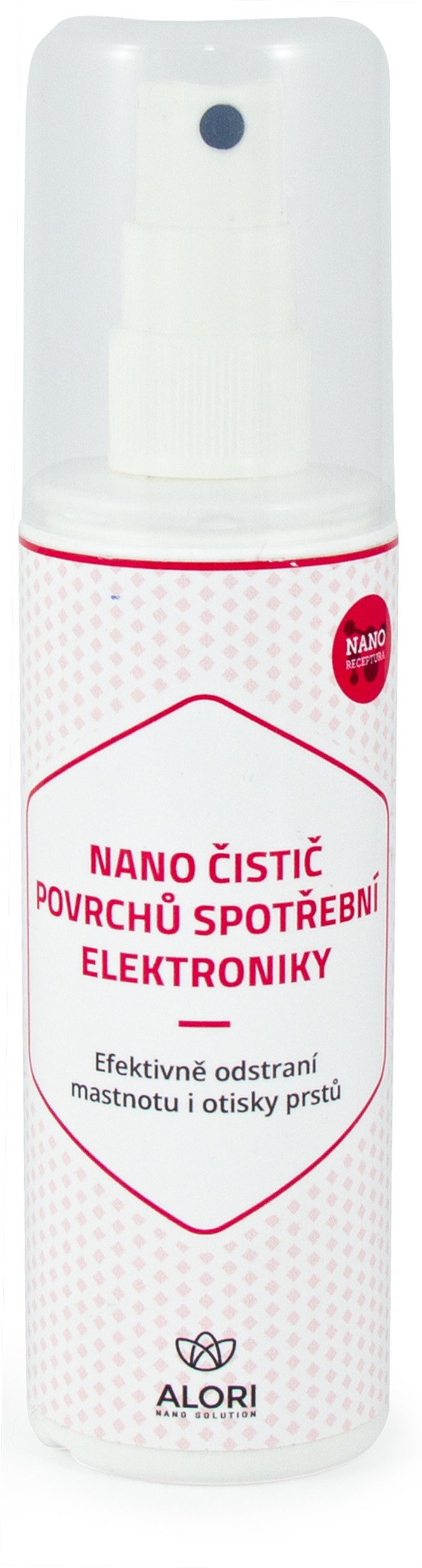 Nano čistič povrchov spotrebnej elektroniky