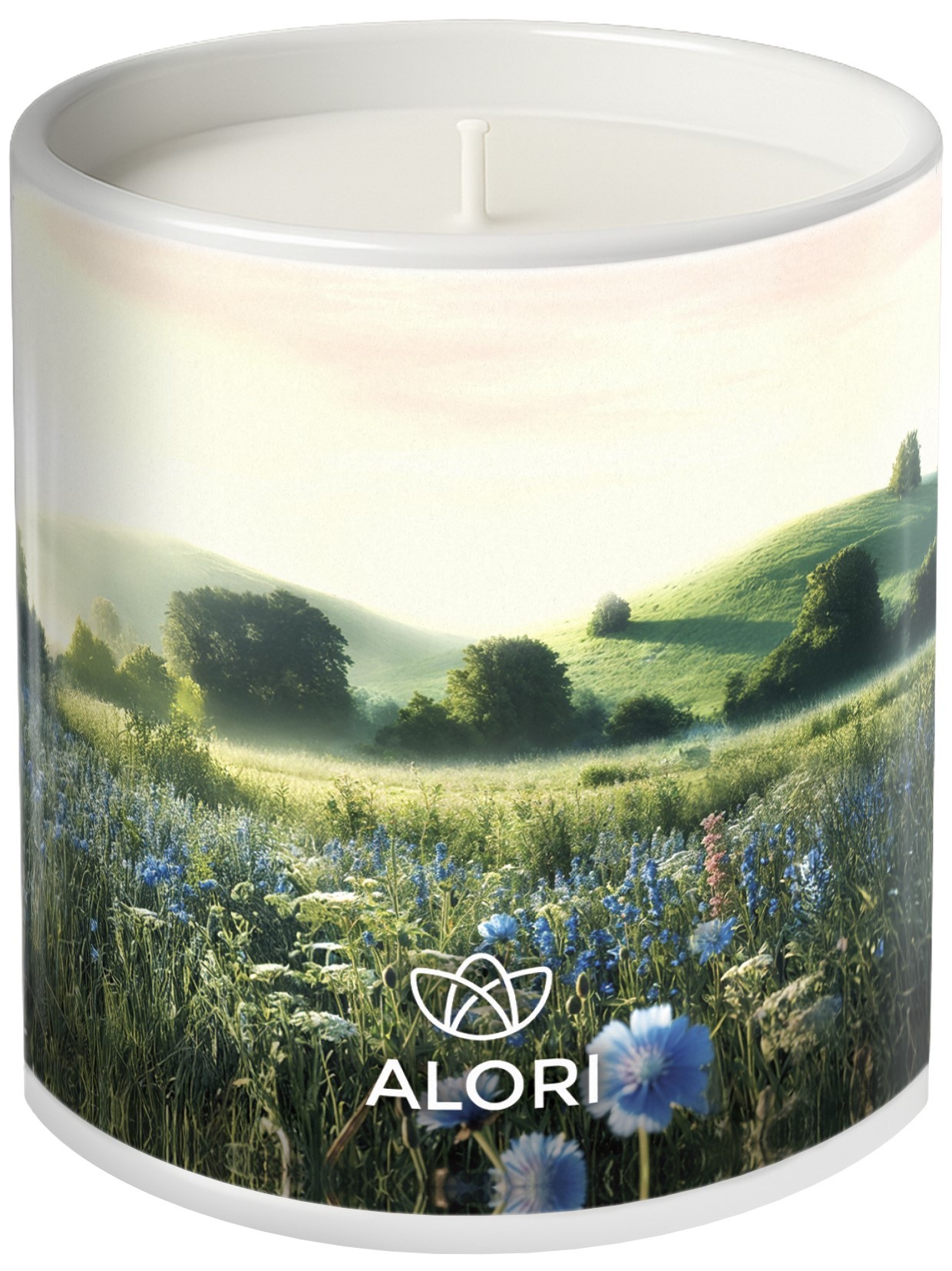 Sójová sviečka - Ranná rosa - biela 300ml