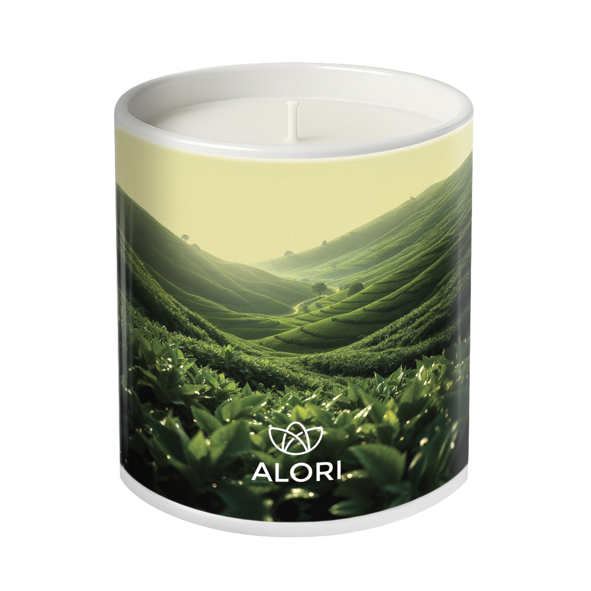 Sójová sviečka - Čajová plantáž - biela 300ml