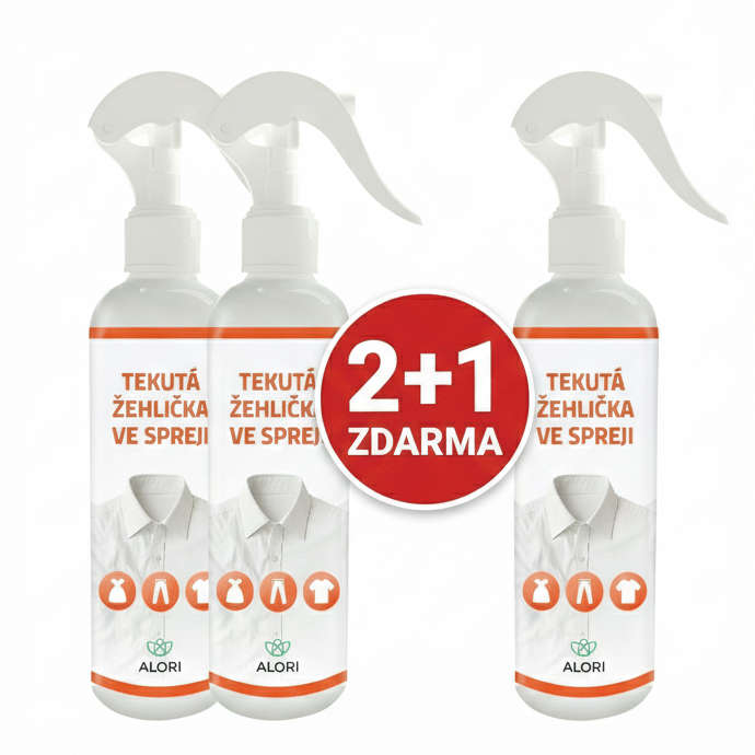 Tekutá žehlička v spreji 2+1 zadarmo