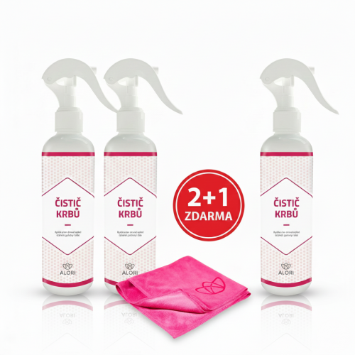 Čistič krbov 3 ks za cenu 2 ks + navyše utierka 40x40 cm zadarmo