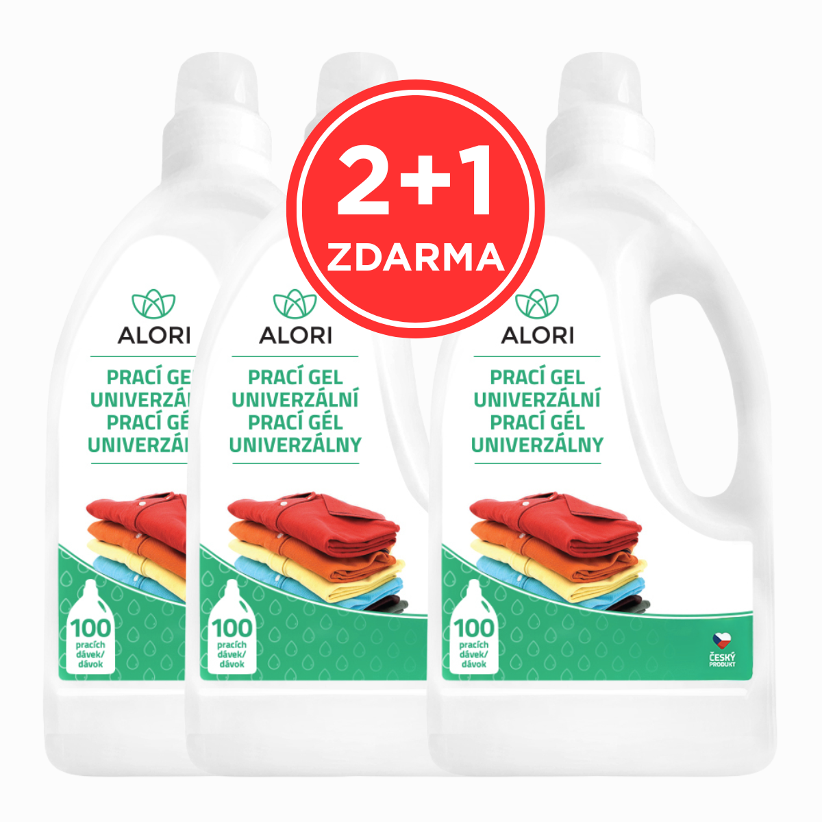 Prací gél univerzálny 3 l 2+1 zadarmo