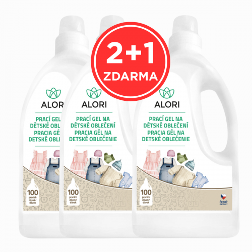 Prací gél na detské oblečenie 3 l 2+1 zadarmo