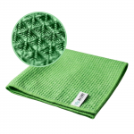 Mikrovláknová utierka na okná WAFFLE 40 x 40 cm – zelená
