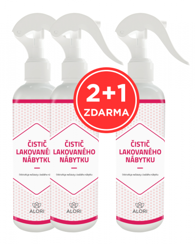 Čistič lakovaného nábytku 2+1 zadarmo