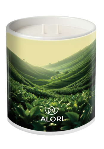 Sójová sviečka - Čajová plantáž - biela 450 ml