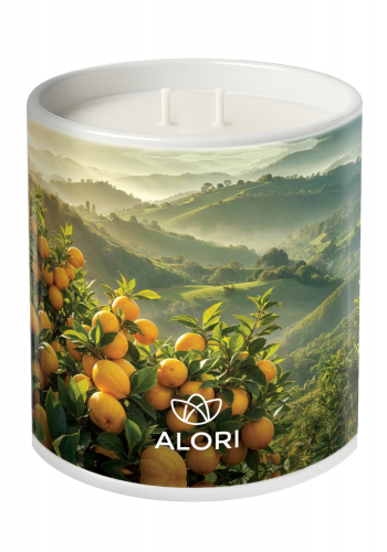 Sójová sviečka - Citrusový sad - biela 450 ml