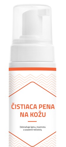 Čistiaca pena na kožu
