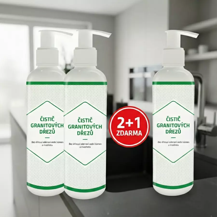 Čistič granitových drezov 2+1 zadarmo