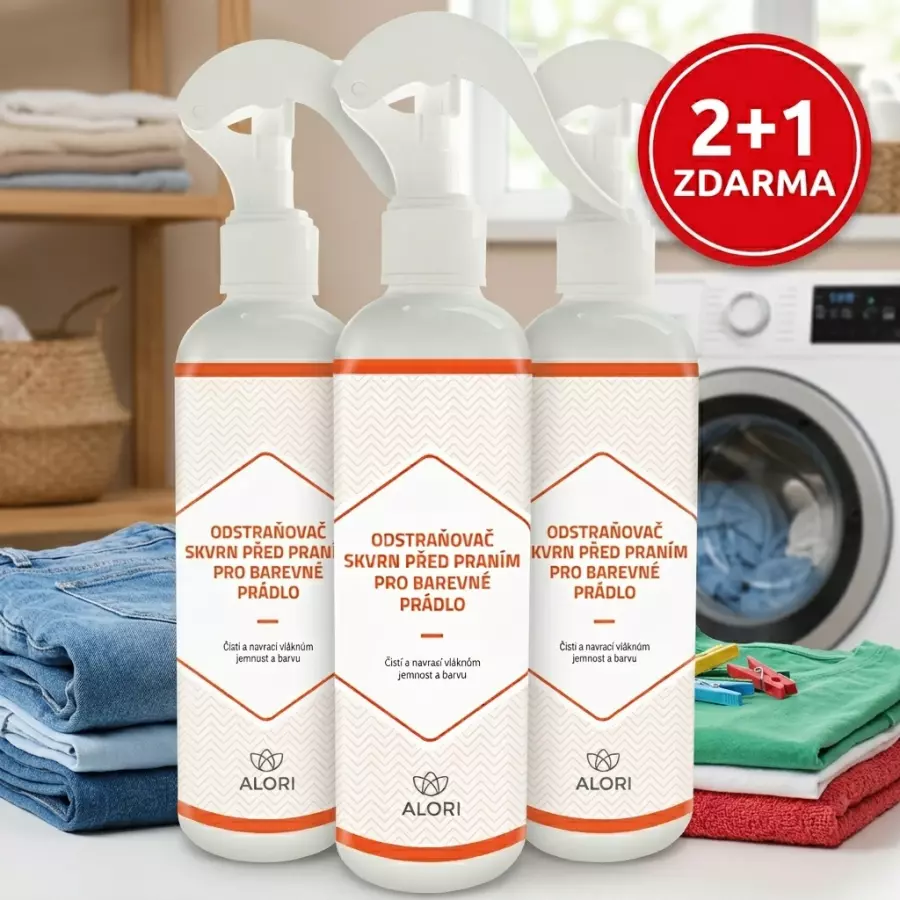 Odstraňovač škvŕn pred praním pre farebnú bielizeň