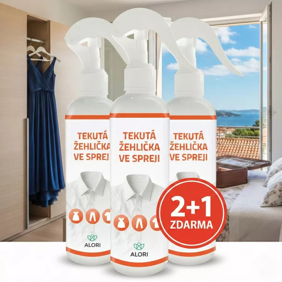 Tekutá žehlička v spreji 2+1 zadarmo