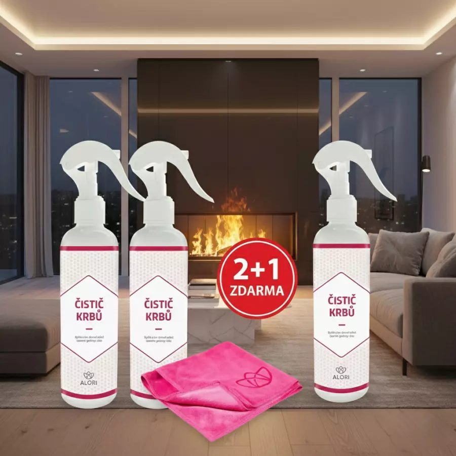 Čistič krbov 3 ks za cenu 2 ks + navyše utierka 40x40 cm zadarmo