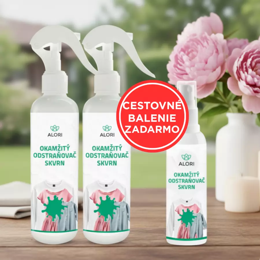 Okamžitý odstraňovač škvŕn 2x 250 ml + cestovné balenie zadarmo