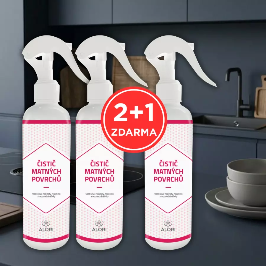 Čistič matných povrchov 2+1 zadarmo