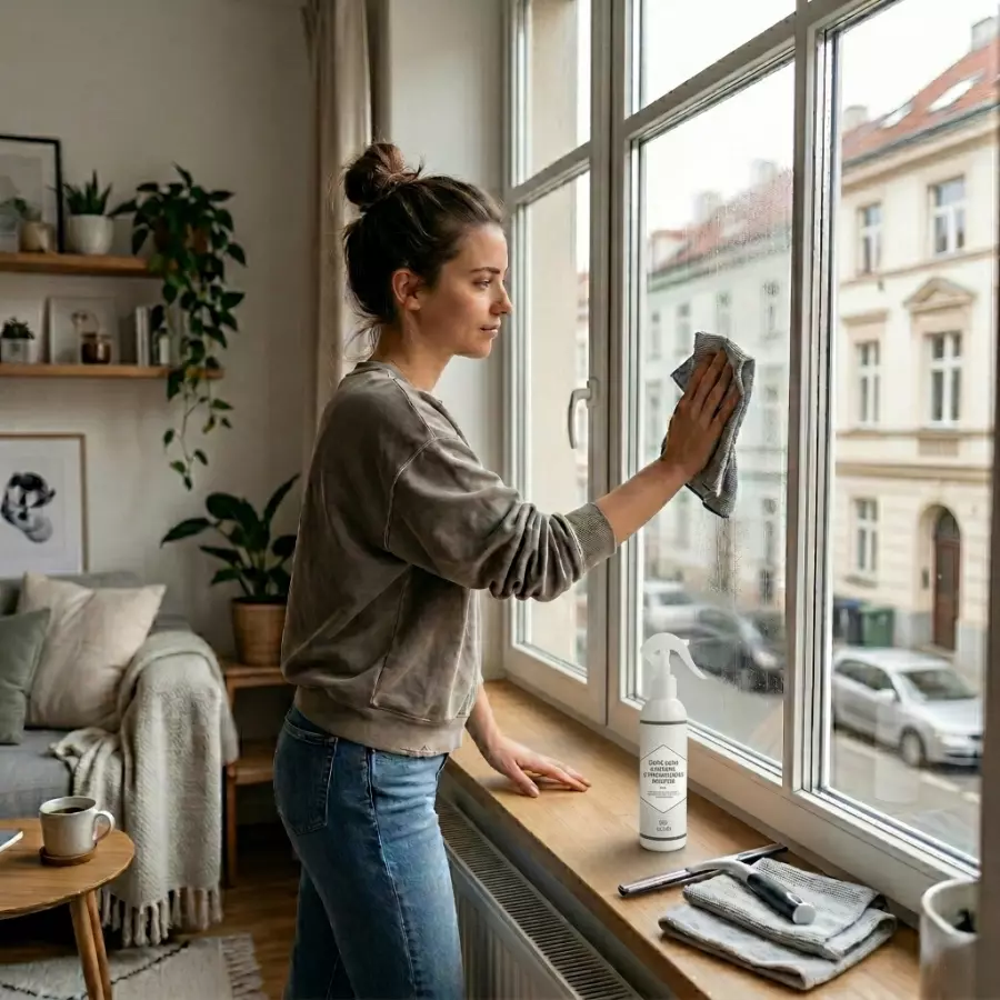Čistič okien a zrkadiel s protizahmlievacím efektom 3 ks za cenu 2 ks + navyše utierka 40x40 cm zadarmo