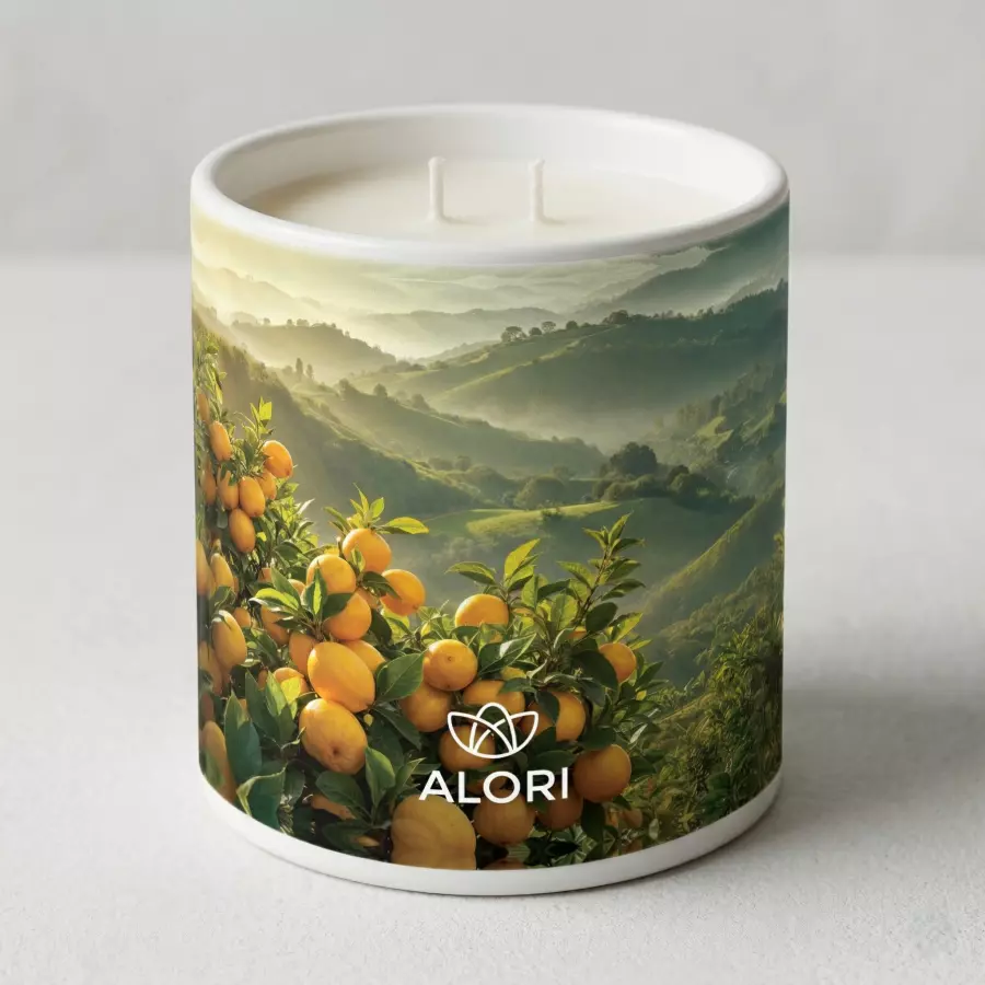 Sójová sviečka - Citrusový sad - biela 450 ml
