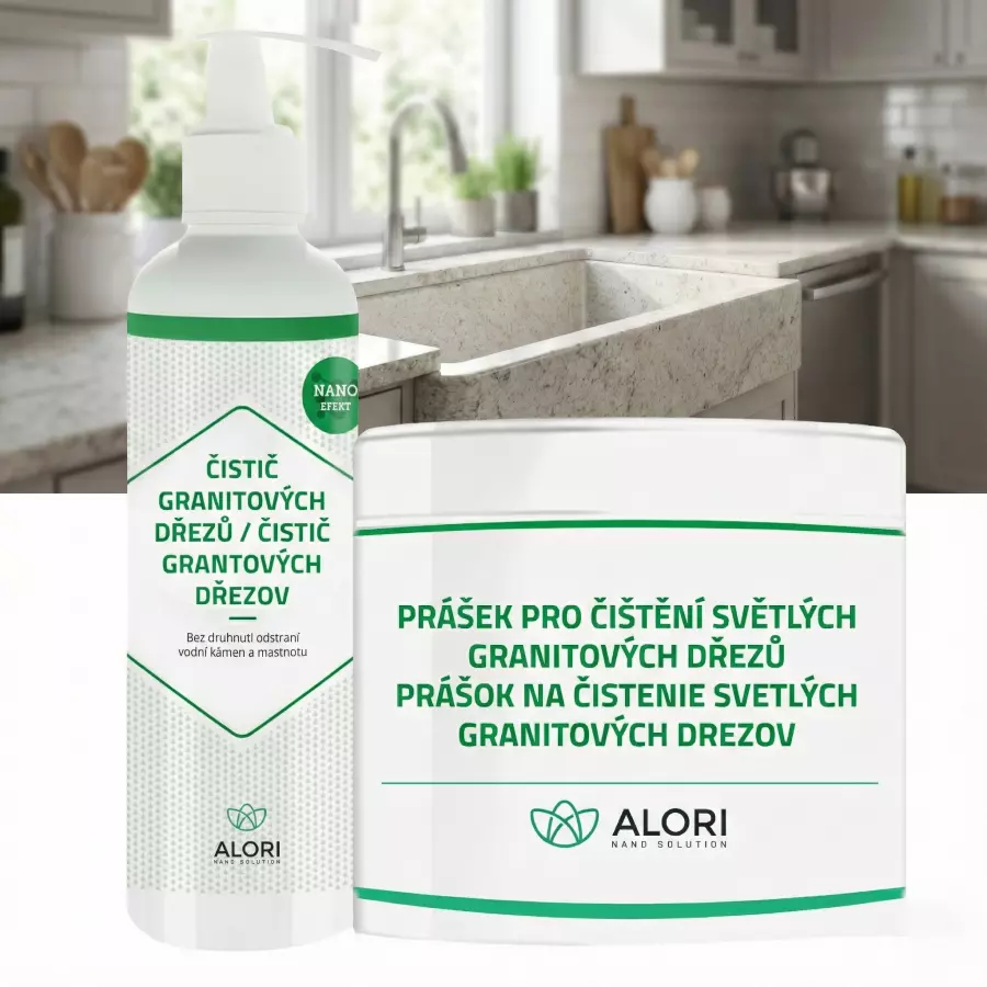 Čistič granitových drezov